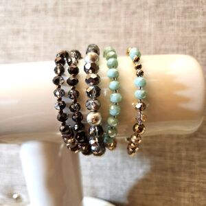Multi-Color Beaded Bracelet Set